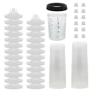 Master Airbrush front packaging showing 25-pack kit and components benefits