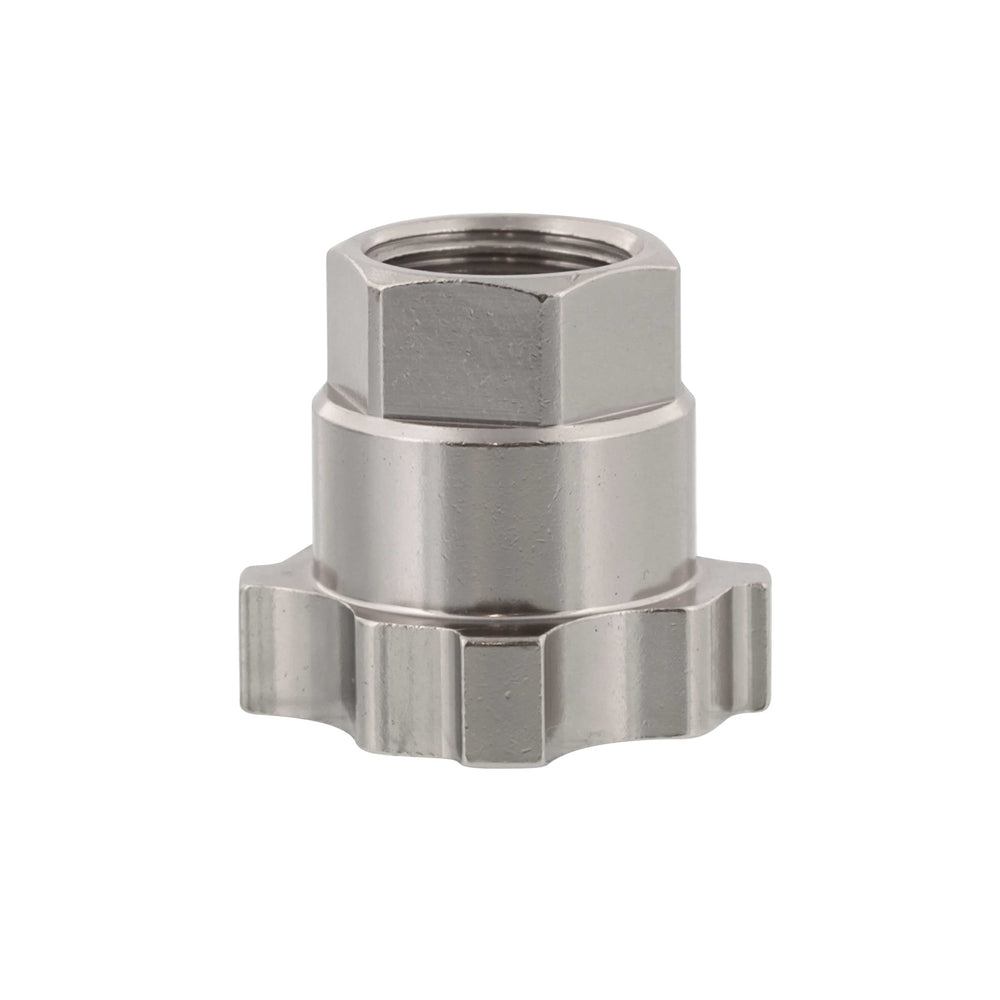 Master Airbrush adapter front view showing secure fit and quick conversion benefit