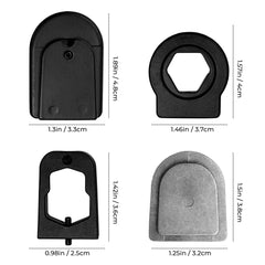 Master Tailgaters close-up of adapter threads and universal button base highlighting precise fit benefit