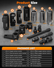MateAuto sockets laid out to display sizes and fast identification benefit