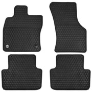 Matericuo front view mat fitted in Jetta showing full coverage and protection