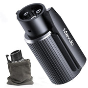 Mavulo adapter front view showing NACS and J1772 ends for flexible charging