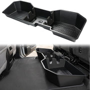 MAXDOM front view of underseat organizer showing neat storage and easy access