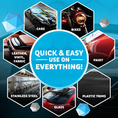 MAXL spray action on car hood delivering quick clean and shine