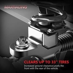 MAXRACING billet aluminum spacer close-up highlighting durable construction