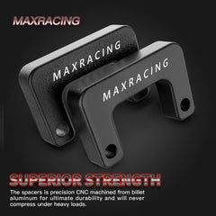 MAXRACING close-up of CNC-machined aluminum surface for precise fit