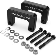 MAXRACING front kit installed on strut showing improved stance and balance