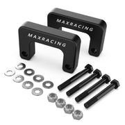 MAXRACING front spacer assembly showing durable lift and improved stance