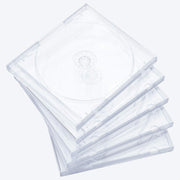 Maxtek clear jewel case front view showing transparent protection and artwork visibility