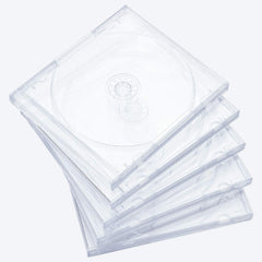 Maxtek clear jewel case front view showing transparent protection and artwork visibility