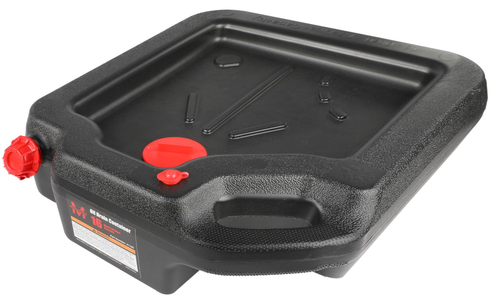 MaxWorks 51165 front view showing entire black drain pan and capacity benefit