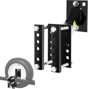 MAXXHAUL 50214 front view showing secure spare tire mounting and space-saving benefit
