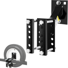 MAXXHAUL 50214 front view showing secure spare tire mounting and space-saving benefit