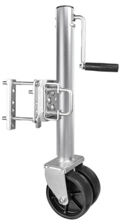 MAXXHAUL front view showing bolt-on jack and mount for easy installation