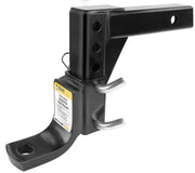 MAXXHAUL front view of adjustable ball mount showing receiver fit and sturdy design