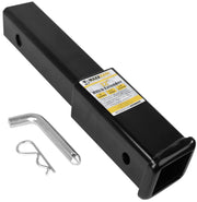 MAXXHAUL front view of 12-inch hitch extension showing fit and benefit