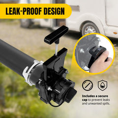 MAXXHAUL leak-proof cap and product label, highlighting secure seal and odor control
