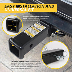 MAXXHAUL hitch pin and clip detail ensuring secure connection benefit