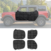 Maxzina front and rear door bags set protecting doors during transport
