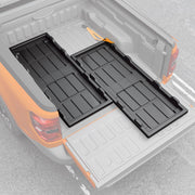 Maxzina front packaging showing tray kit and included straps for quick setup