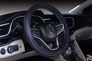 Mayco Bell front view of black purple cover showing secure fit and style benefit