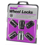 McGard 24526 front view showing five locks and key, secures wheels