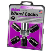 McGard 24548 front view showing black cone seat locks for secure protection