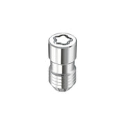 McGard wheel lock front view showing five chrome locks and secure appearance