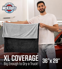 McKillans dual color towel drying car hood keeping panels separate benefit