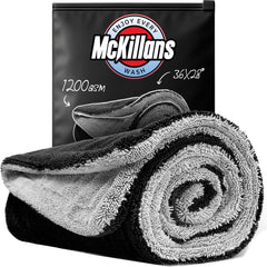 McKillans front packaging towel XL showing size and usability benefit