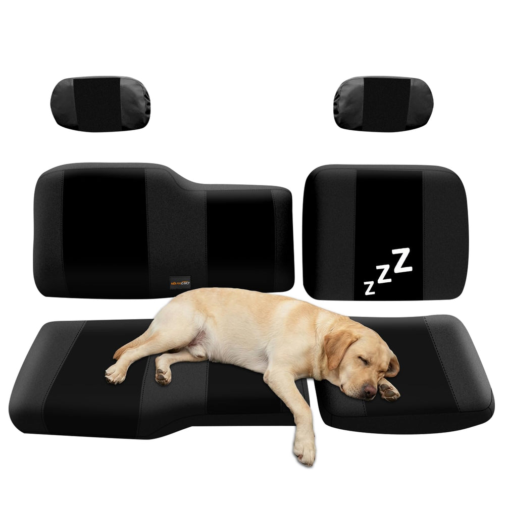 MDPROMCP front view showing fitted split-back seat covers and clean protection