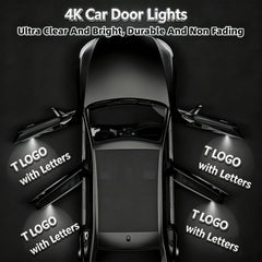 Meagkka installed on Tesla door illustrating improved entry visibility