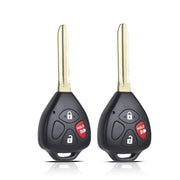 MechanMagic front view of two key fobs showing buttons and housing, quick replacement benefit