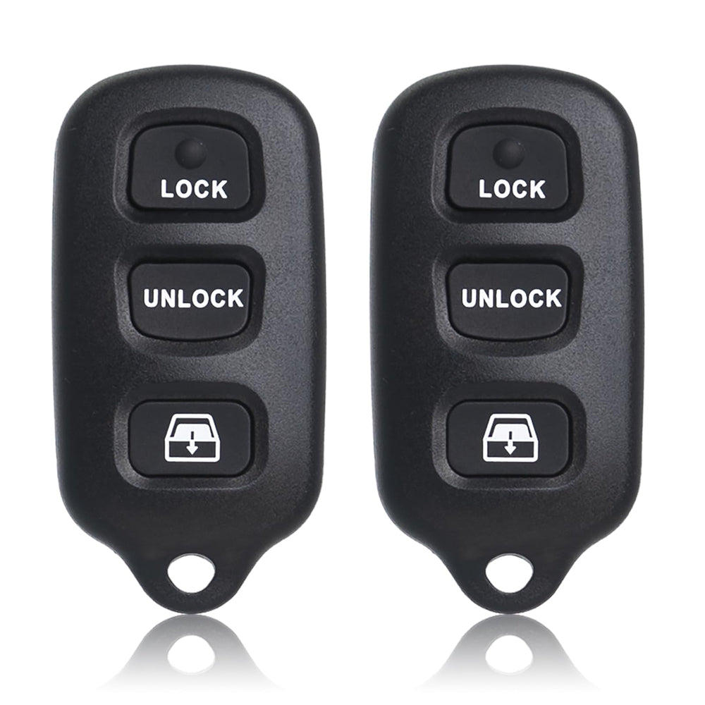 MechanMagic front view of key fob pair showing buttons and fit benefit
