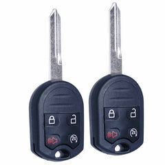MechanMagic front view of two key fobs showing buttons and pair benefit