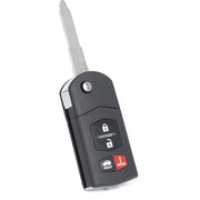 MechanMagic front view of key fob showing brand and four buttons for quick access