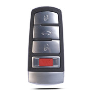 MechanMagic front view of 4-button remote showing easy-to-press buttons and clear layout