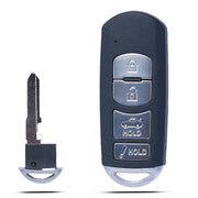 MechanMagic front view of key fob showing buttons and clean replacement design for easy recognition
