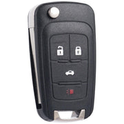MechanMagic front view of 4-button remote showing button layout and branding benefit