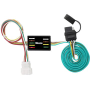 MECMO front view of 4-pin harness showing plug and lead, adds reliable trailer lighting