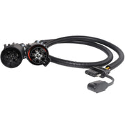 MECMO front connector showing plug end and secure fit benefit