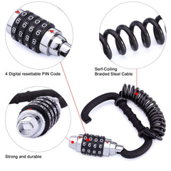 MEETLOCKS lock in use on motorcycle handlebar demonstrating easy attachment