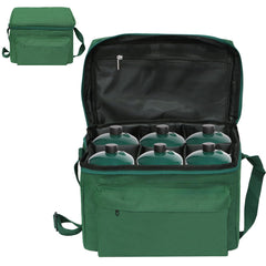 MEFUN front view showing six propane tanks neatly stored and easy transport