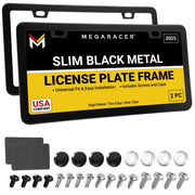Mega Racer front view of two matte black frames showing sleek upgrade benefit