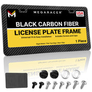 Mega Racer front view carbon fiber frame showing sleek styling and legal visibility