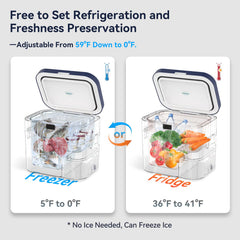 Megiu open interior with removable baskets for organized storage
