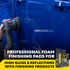 Meguiar's side profile of 5-inch pad showing foam thickness for consistent polishing pressure