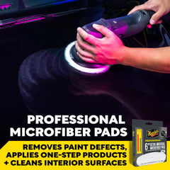 Meguiar's close-up microfiber fibers showing aggressive cut benefit