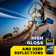 Meguiar's polish texture close-up illustrating fine-refining particles for gloss