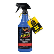 Meguiar's spray bottle front label showing product identity and easy handling benefit